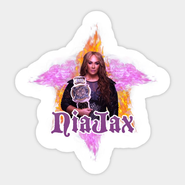 Nia JAx // WWE FansArt Sticker by suprax125R